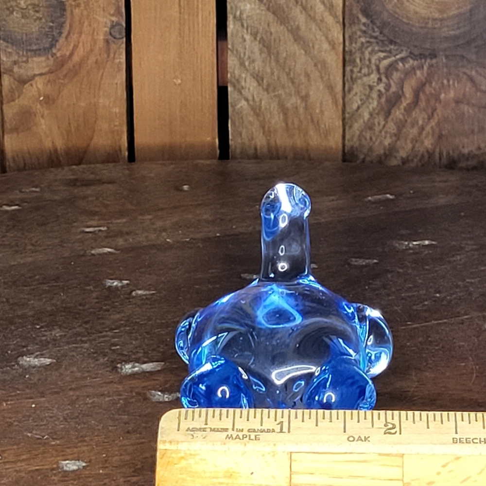 Blue Glass Turtle Figurine - Picture 12 of 13